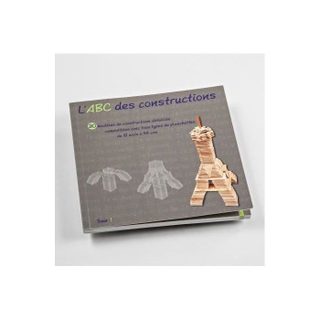 MECABOIS Livre LABC des Constructions - Modèles constructions planchettes en bois - Fabriqué en France