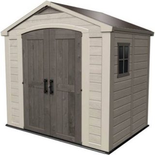 Abri de jardin KETER Factor 4.45 Abri résistant aux intempéries Marron - 182 x 256.6 x 243 cm