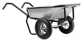 Brouette Expert Twin Excellium 160 galva roues gonflées
