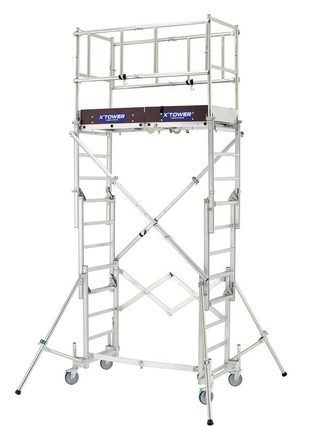 Echafaudage roulant X'TOWER 2m80 plancher (4m80 travail)