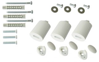 Barre porte-serviettes et fixations Bfixssblc blanc