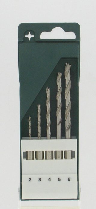 Coffret de 5 forets bois BOSCH, Diam.2-3-4-5-6 mm