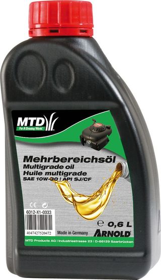 Huile moteur multigrade SAE 10W-30 pour les moteurs 4 temps des petites machines - 0,6 l