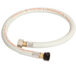 Tuyau de gaz flexible en caoutchouc avec raccords intégrés 1/2 gaz et M20 x 150 - 1,5 m