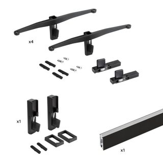 Kit Zero de supports pour étagères en bois et tringle