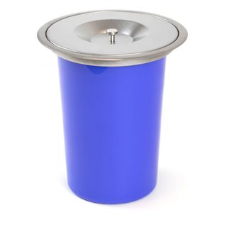Poubelle encastrable Recycle pour plan de travail de cuisine, 8 Litres, Acier inoxydable
