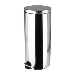 Poubelle de cuisine à pédale 30L Chromée - SELEKTA