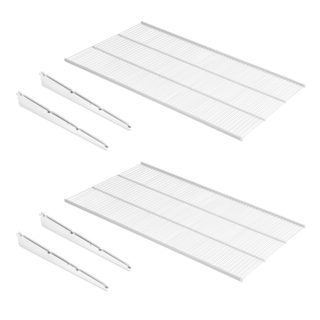 Jeu de Shelvo set d'étagères de cuisine circulaires- pour module de 800mm- Plastique et Aluminium- Gris