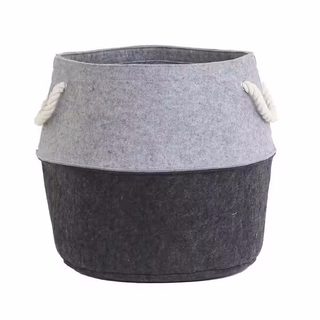 Panier à bûches et à granulés - Bicolor feutrine