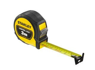 Metre ruban acier et caoutchouc Control-Lock STANLEY 3 m
