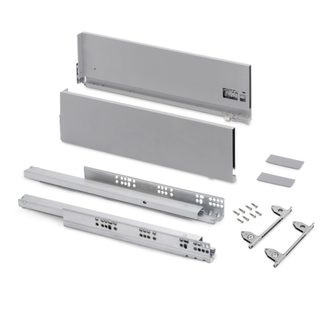 Tiroir extérieur Vertex avec réglages 3D hauteur 178 mm - 40kg - profondeur 450mm - Acier - Peint en aluminium