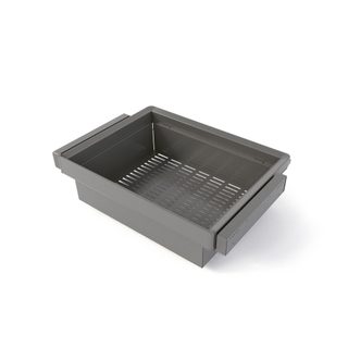 Kit panier métallique et rack ajustable Quartz pour armoires - glissières extension totale et à fermeture douce - Module 70cm