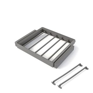 Kit de porte-pantalon à 7tringles et rack ajustable Quartz pour armoires -  glissières extension totale et à fermeture douce -