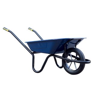 Brouette chantier 100 L - Dynamic renforcée - roue pleine - châssis acier Ø32 mm - 190 kg