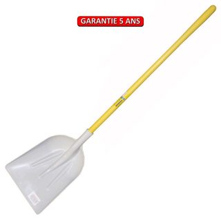 Pelle plastique blanche alimentaire manche nupla droit + etiquette alimentaire