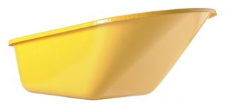 Caisse peinte jaune 110 L 4 trous - pour brouette Bati Plus 110 Réno