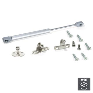 Lot de 10 pistons pour meubles à portes relevables force 11 kg et course 80 mm