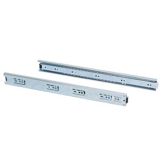 Paire de coulisses à billes pour tiroir à sortie totale 45 mm x L 350 mm