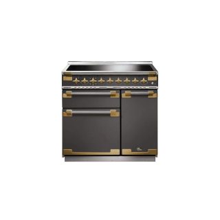 Cuisinière FALCON ELISE LUXE 90 Induction Ardoise/Laiton Antique - ELS90EISL/AB-EU