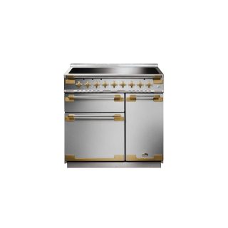 Cuisinière FALCON ELISE LUXE 90 Induction Inox/Laiton Antique - ELS90EISS/AB-EU