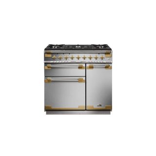 Cuisinière FALCON ELISE LUXE 90 Mixte Inox/Laiton Antique - ELS90DFSS/AB-EU
