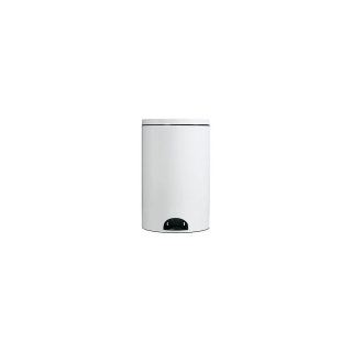ROSSIGNOL Poubelle à pédale 20 L Blanche - Élora