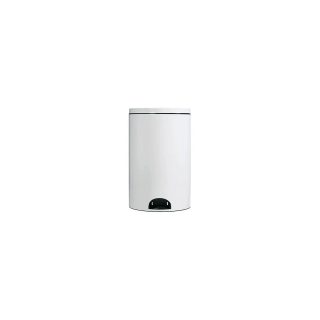 ROSSIGNOL Poubelle à pédale 14 L Blanche - Élora