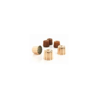 PATISSE Lot de 3 moules à cannelés 5.5 cm en cuivre