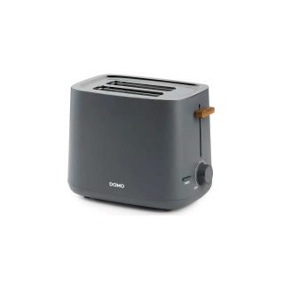 DOMO Grille-pain 2 fentes 3 fonct° 6 niv noir inox - DO965T