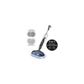 EZICLEAN Balai vapeur cireuse sols - STEAMWAVE360