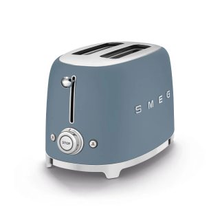 SMEG Grille-pain 2 Tranches Bleu Orage Mat Années 50 TSF01SBMEU