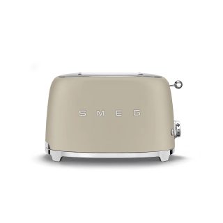 SMEG Grille-pain 2 Tranches Beige Lin Mat Années 50 TSF01MLMEU