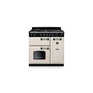 FALCON Piano de cuisson mixte 90 cm Classic Ngc crème pastel/chrome