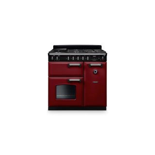 FALCON Piano de cuisson mixte 90 cm Classic Ngc bordeaux/chrome