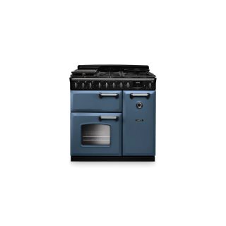 FALCON Piano de cuisson classic deluxe 90 cm NGC table gaz roche bleue chrome