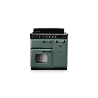 FALCON piano de cuisson classic deluxe 90 cm NGC table induction vert minéral chromé