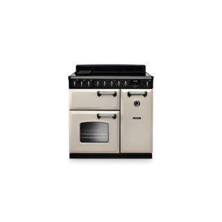 FALCON piano de cuisson classic deluxe 90 cm NGC table induction NGC crème pastel chrome