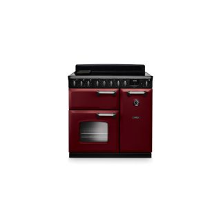 FALCON piano de cuisson classic deluxe 90 cm NGC table induction bordeaux chrome