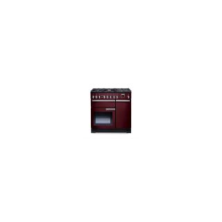 FALCON Piano de cuisson 90 cm Professional Deluxe Mixte Rouge Airelle/Chrome - PDL90DFCY/C
