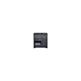 FALCON Piano de cuisson 90 cm Professional Deluxe Mixte Ardoise/Chrome - PDL90DFSLC-EU