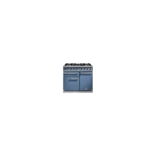 Cuisinière FALCON Semi Pro DELUXE 1000 Mixte Bleu de chine/Nickel Brossé - F1000DXDFCA/NM-EU