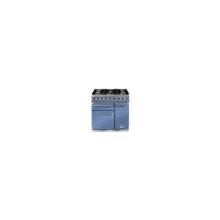 Cuisinière FALCON Semi Pro DELUXE 900 Mixte Bleu de chine/Nickel Brossé - F900DXDFCA/NM-EU
