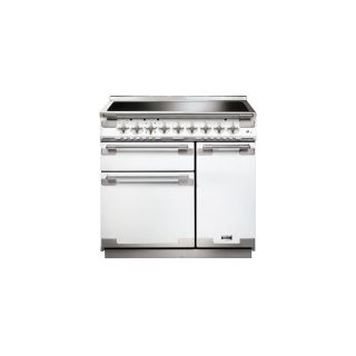 Cuisinière FALCON ELISE 90 Induction Blanc/Nickel brossé - ELS90EIWH/-EU