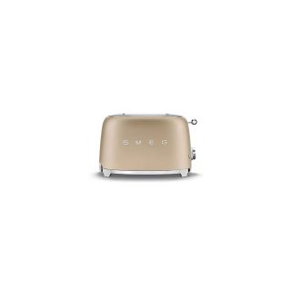 SMEG Toaster 2 tranches Or Mat Années 50 - TSF01CHMEU