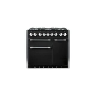 Cuisinière FALCON MERCURY 1000 Mixte Noir Brillant /Inox poli- MCY1000DFGB/-EU