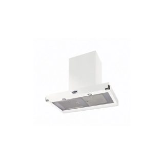 Hotte FALCON CONTEMPORAINE 1090 BLANC/NICKEL BROSSE - FHDCT1090WH/N