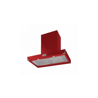 Hotte FALCON CONTEMPORAINE 1090 ROUGE CERISE/NICKEL BROSSE - FHDCT1090RD/N