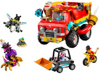 Le puissant camion de l'équipe de Monkie Kid