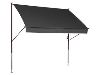 ANGERER Store banne à fixer, réglable 225-275 cm (Gris foncé, 150 cm breit)