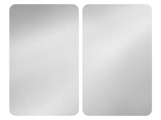 WENKO Plaque de recouvrement en verre trempé Universal, 2 pièces (Argenté)